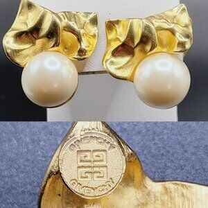 Vintage Givenchy Paris New York Clip Earrings
